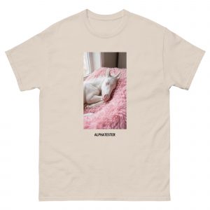 ALPHATESTER sleeping unicorn T-Shirt