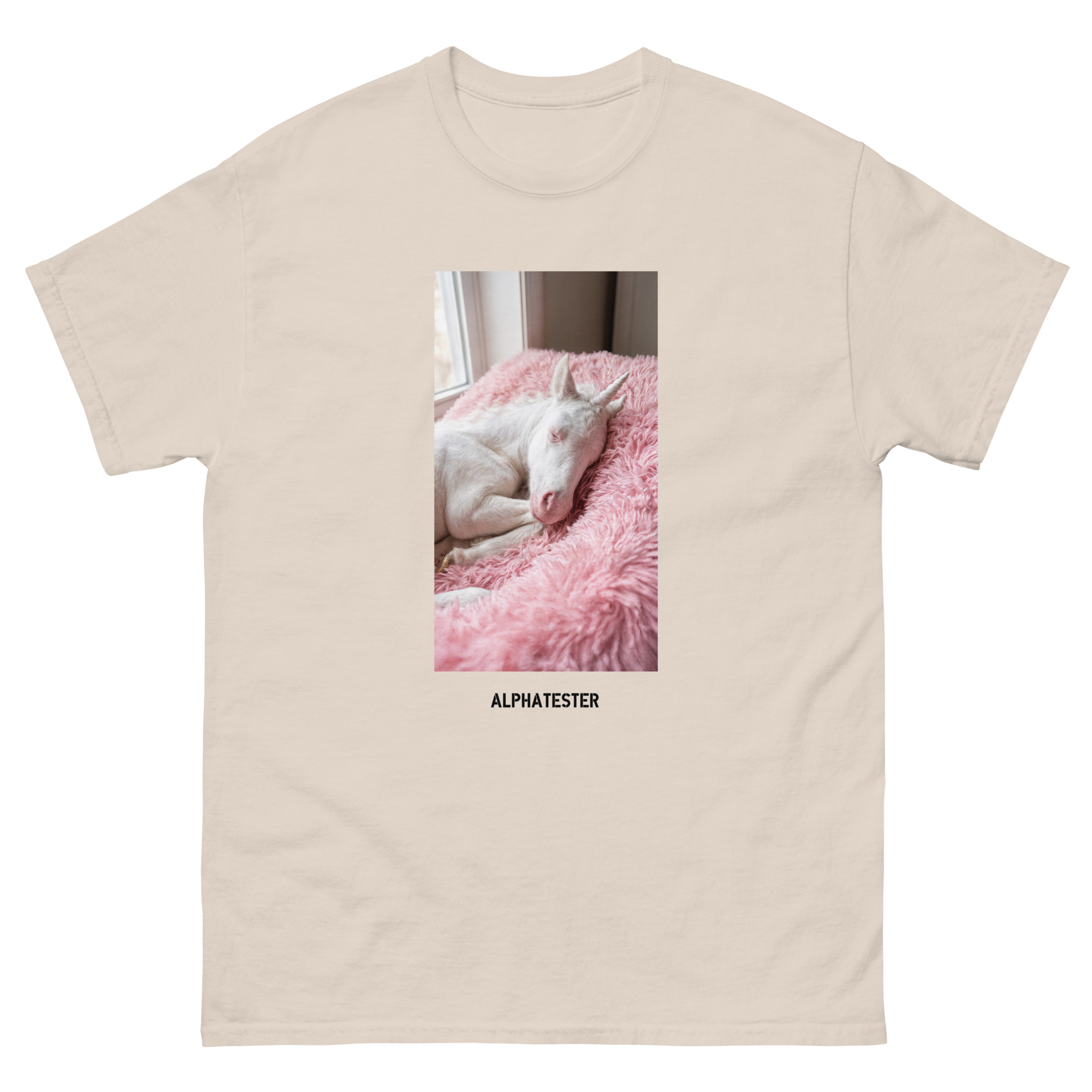 ALPHATESTER sleeping unicorn T-Shirt