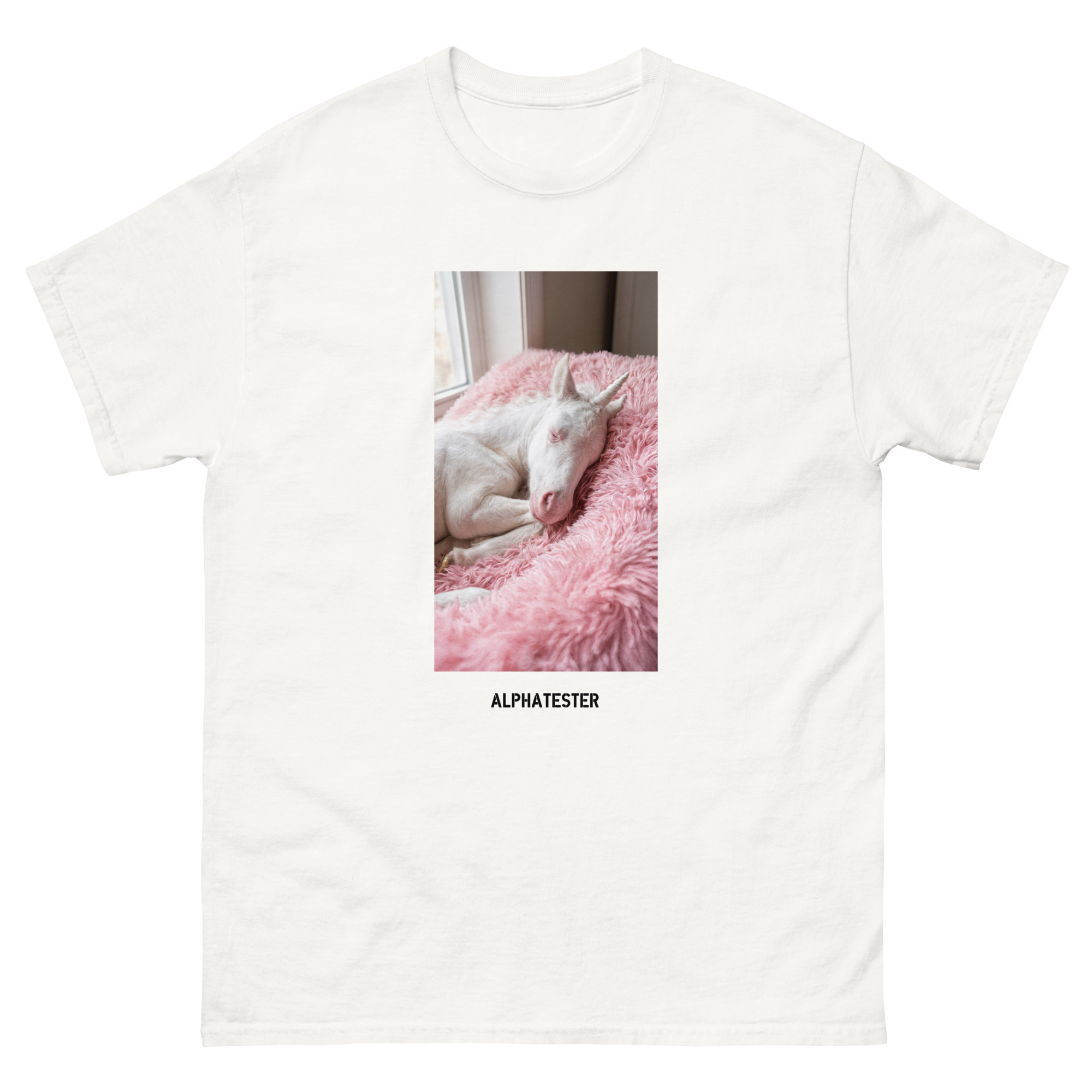 ALPHATESTER sleeping unicorn T-Shirt – Bild 8