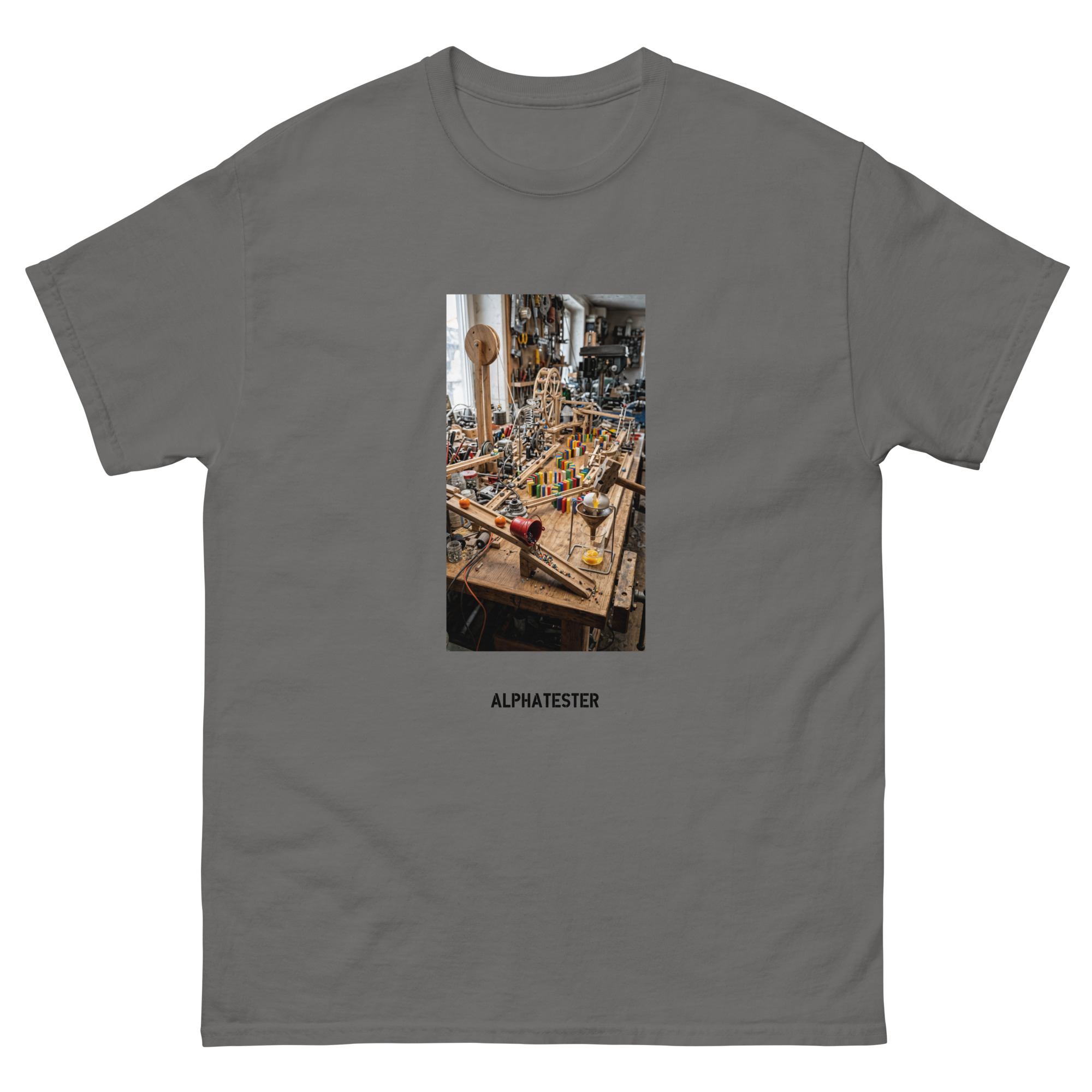 ALPHATESTER breakfast machine T-Shirt – Bild 4