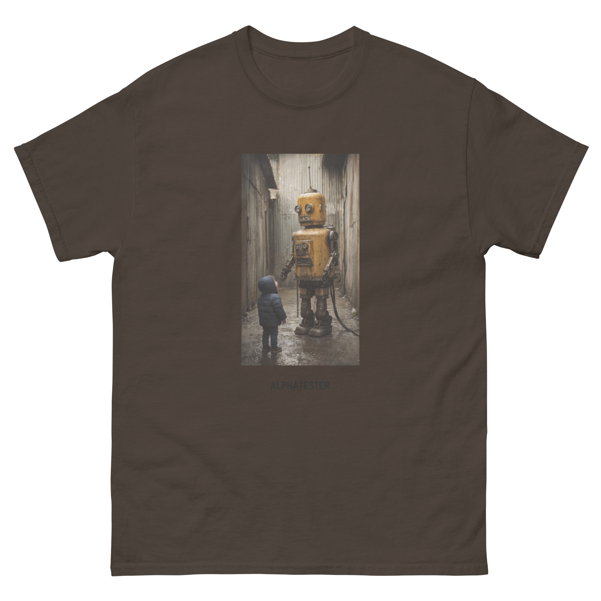 ALPHATESTER friendly robot T-Shirt – Bild 2