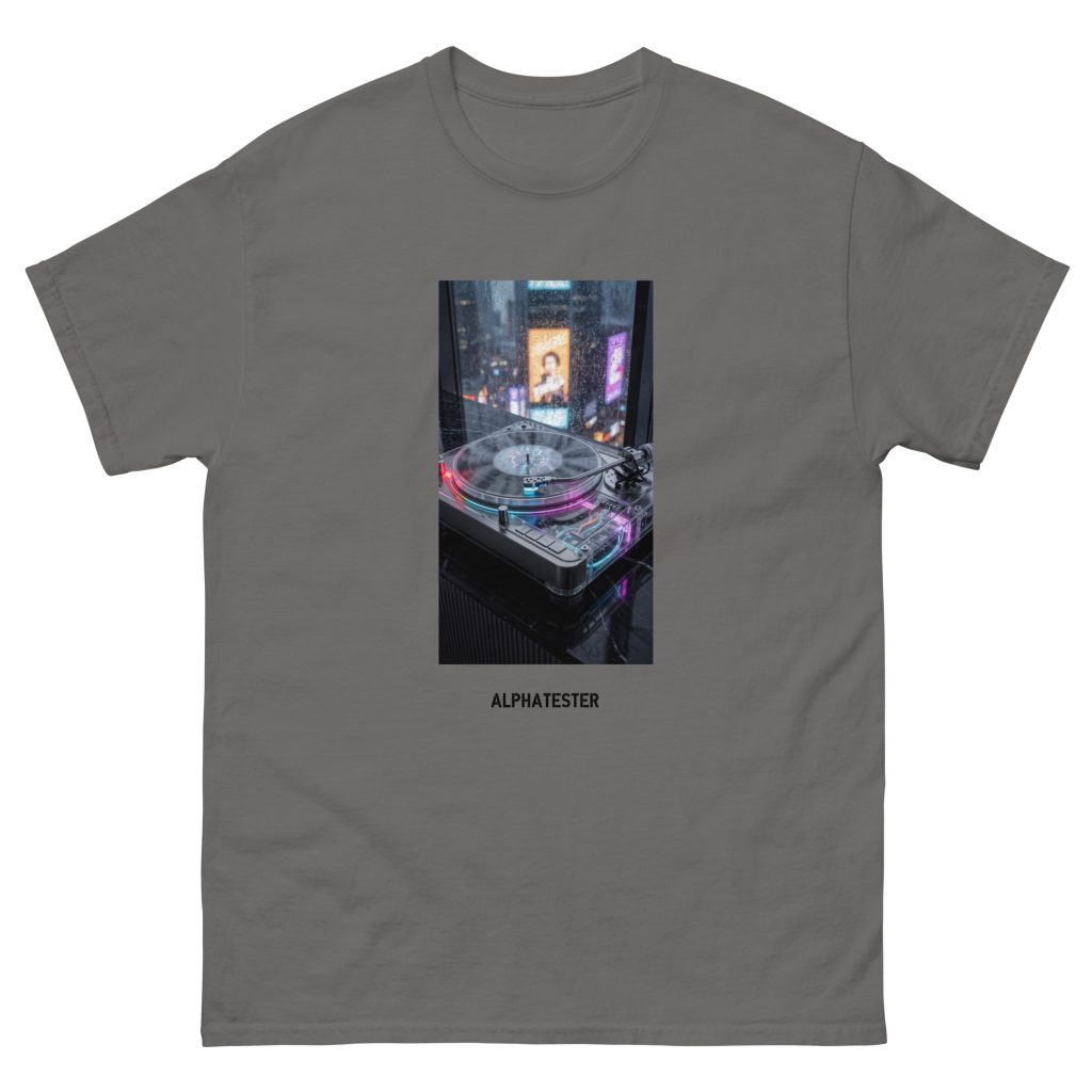 ALPHATESTER schallplattenspieler T-Shirt