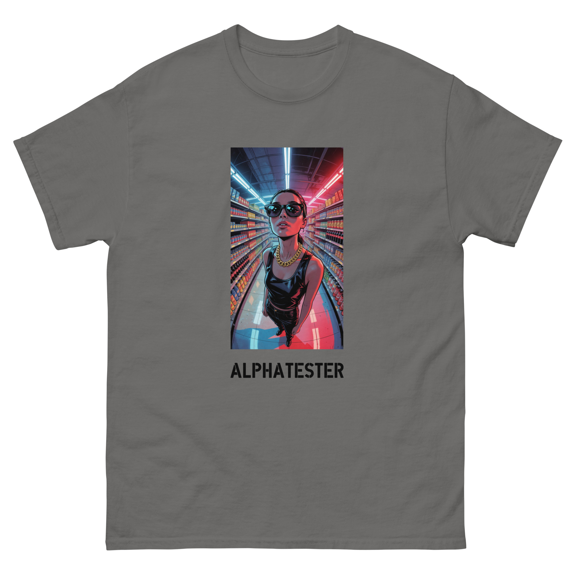 ALPHATESTER gold chain T-Shirt – Bild 4