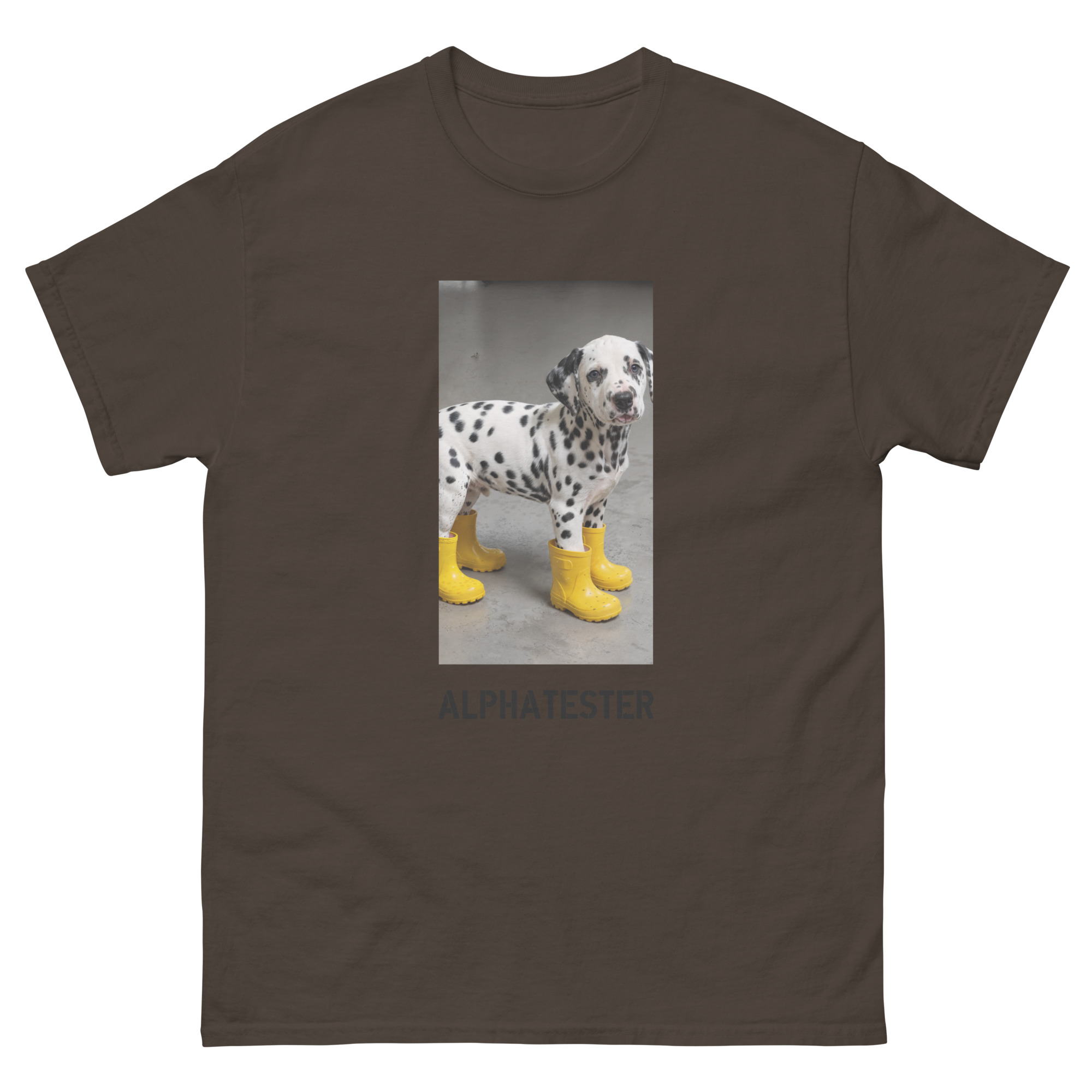 ALPHATESTER yellow boots T-Shirt – Bild 3