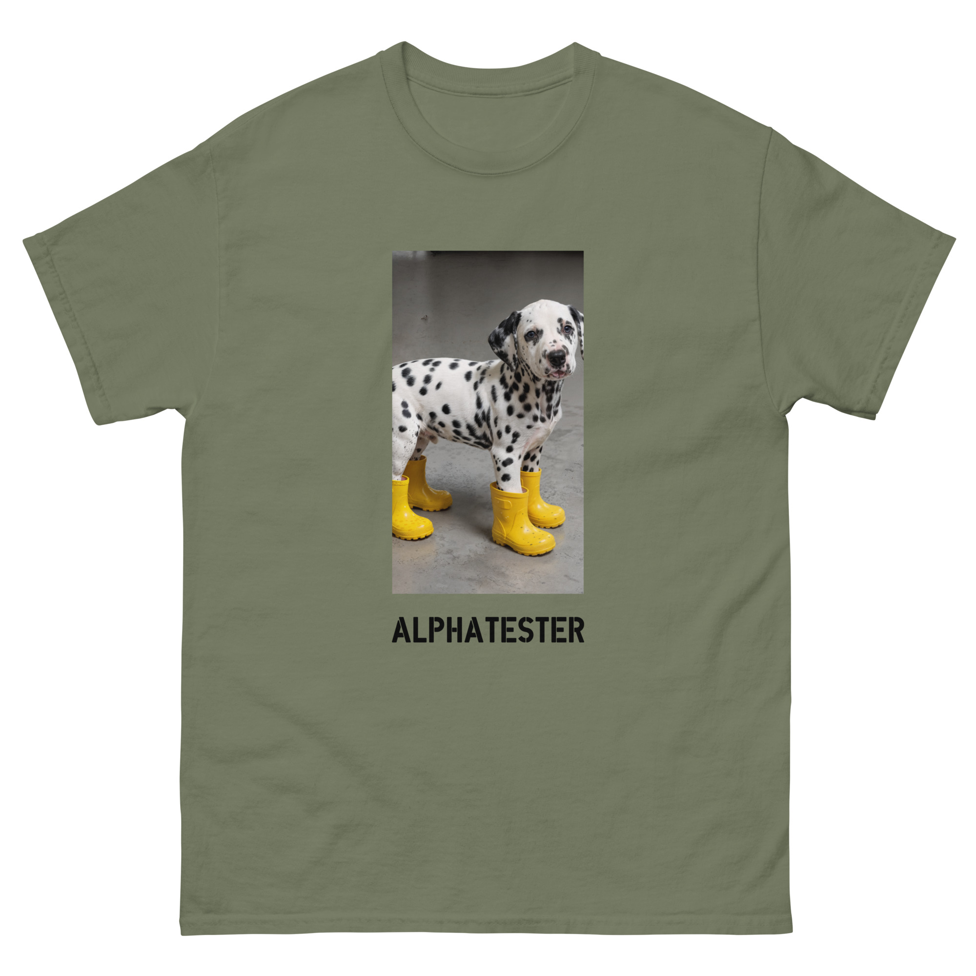 ALPHATESTER yellow boots T-Shirt