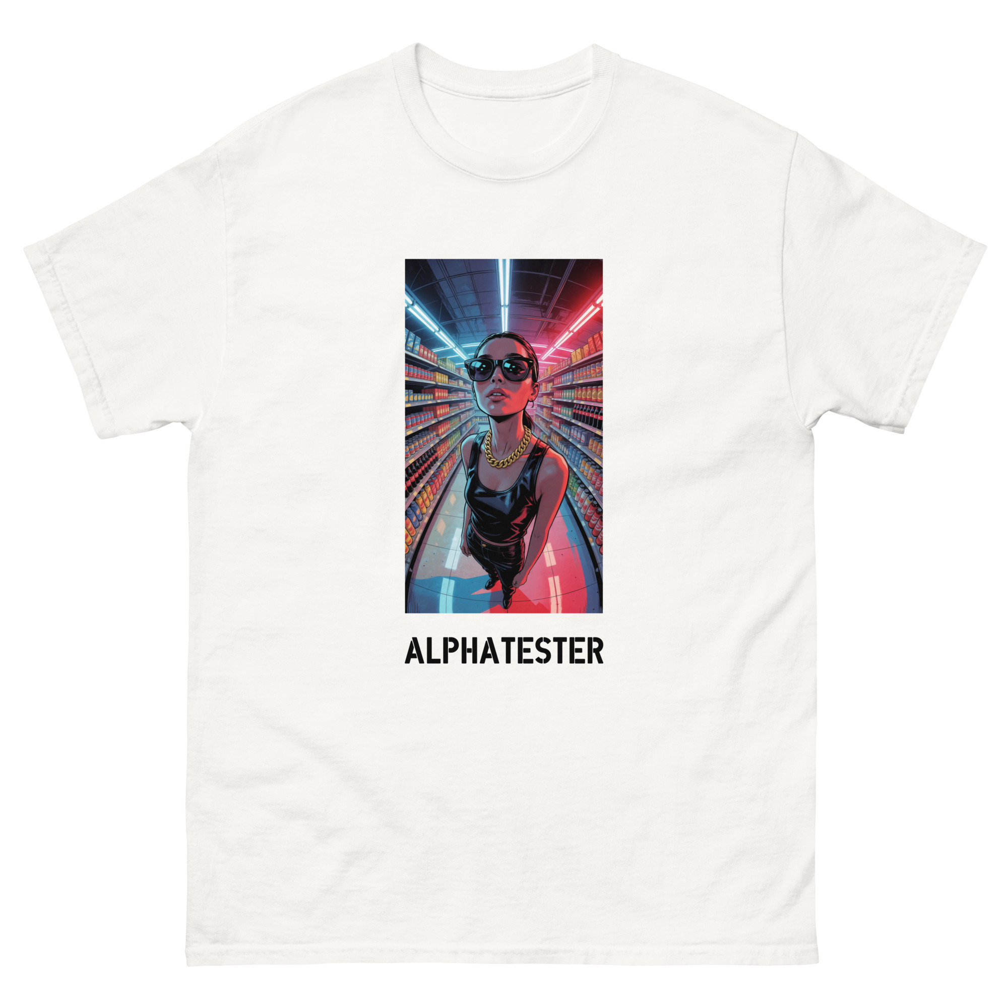 ALPHATESTER gold chain T-Shirt – Bild 8