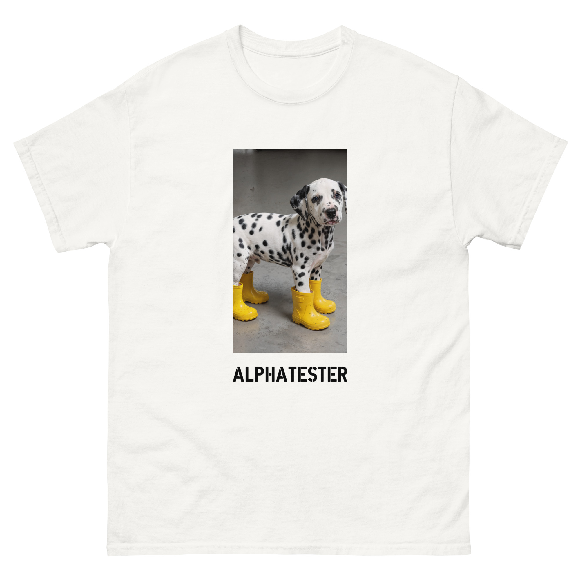 ALPHATESTER yellow boots T-Shirt – Bild 8